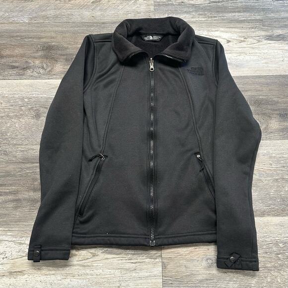 The North Face Black Women's XS Full Zipper Fleece Pocket Jacket Full Zip Winter - Picture 1 of 7